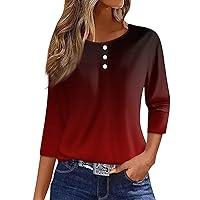 Algopix Similar Product 7 - 34 Sleeve Shirts for Women Plus Size