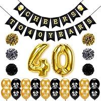 Algopix Similar Product 18 - Konsait 40th Birthday Decoration