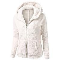 Algopix Similar Product 8 - gbyLJF Womens Fuzzy Fleece Hoodie Full