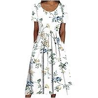 Algopix Similar Product 14 - zcgoxvn Floral Summer Dress Women Short