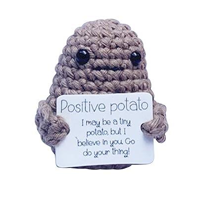 Best Deal for Funny Positive Potato Cute Wool Knitting Doll with Positive