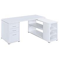 Algopix Similar Product 13 - Coaster Yvette L-Shape Desk, White
