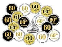 Algopix Similar Product 4 - 60th Birthday Kisses Stickers Set of