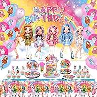 Algopix Similar Product 5 - Rainbow High Dolls Theme Birthday Party