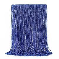 Algopix Similar Product 8 - 50PCS Christmas Bead Necklace Blue