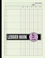 Algopix Similar Product 2 - 5 Column Ledger Book Simple and