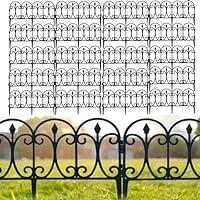 Algopix Similar Product 13 - Black Decorative Garden Border Fence