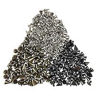 Algopix Similar Product 9 - 150PCS Cone Spikes Screwback Studs DIY