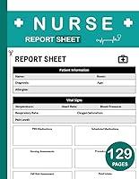 Algopix Similar Product 6 - Nurse Report Sheet Notebook day or