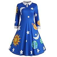 Algopix Similar Product 7 - Women Vintage Peter Pan Collar Long