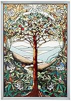 Algopix Similar Product 20 - Stained Glass Panel  The Tree of Life