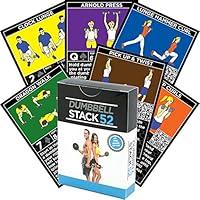 Algopix Similar Product 19 - Stack 52 Dumbbell Exercise Cards by