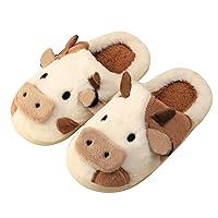 Algopix Similar Product 14 - Gaolinci Cartoon Pig Cotton Slippers