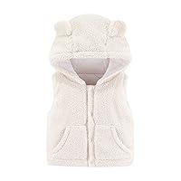 Algopix Similar Product 3 - Baby Girl Boy Fleece Hooded Jacket Vest