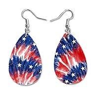 Algopix Similar Product 4 - 4th of July USA Dangle Earrings Set 