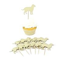 Algopix Similar Product 12 - Labrador Retriever Cupcake Toppers 