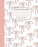 Algopix Similar Product 1 - Composition Notebook Pink Bow Pattern