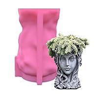 Algopix Similar Product 13 - appuivbt Goddess Head Flower Pot Resin