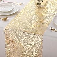 Algopix Similar Product 3 - 3 Pieces Gold Table Runner Metallic