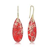 Algopix Similar Product 19 - Absbolo Natural Stone Earrings Unique