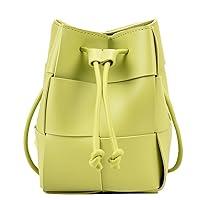 Algopix Similar Product 9 - Liziblloy Woven Crossbody Bucket Bag