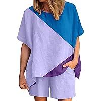 Algopix Similar Product 7 - Shelnghohu Summer Linen Set For Women