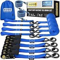 Algopix Similar Product 5 - AUGO Ratchet Straps Heavy Duty 4 Pack