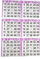 Algopix Similar Product 9 - 6 on Purple Bingo Paper Cards  500
