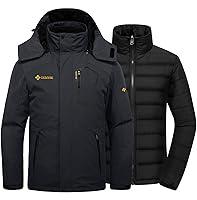 Algopix Similar Product 12 - GEMYSE Mens Waterproof 3in1 Ski Snow