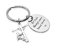 Algopix Similar Product 1 - Handmade Lineman Be Safe Keychain with