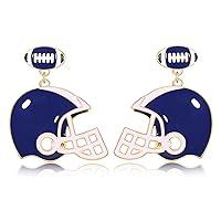 Algopix Similar Product 11 - Football Earrings for Women Enamel Game