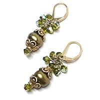 Algopix Similar Product 20 - Olive Green Cultured Freshwater Pearl