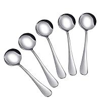 Algopix Similar Product 1 - Soup Spoons 5Pack Stainless Steel