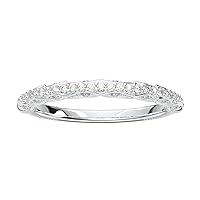 Algopix Similar Product 8 - 14K White Gold Vintage Wedding Band