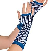 Algopix Similar Product 5 - Amscan Girls Fishnet Fingerless Long