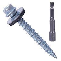 Algopix Similar Product 12 - BHTOP 400 Pcs Metal Roofing Screws 10 x