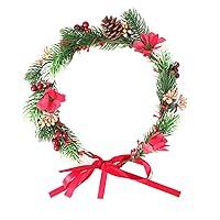 Algopix Similar Product 20 - Minkissy Christmas Flower Crown Flower