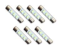 Algopix Similar Product 1 - 7 Cool Blue 8V LED Lamp FuseType Bulbs