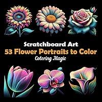 Algopix Similar Product 13 - 53 Flower Portraits to Color An adult