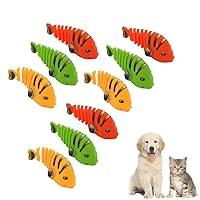 Algopix Similar Product 11 - QITELL Plastic WindUp Wiggle Fish Toys