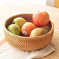 Algopix Similar Product 1 - Fruit Baskets Round Handmade Rattan