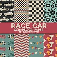 Algopix Similar Product 16 - Race Car Scrapbook Paper RacingThemed