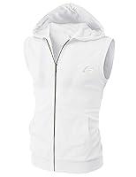 Algopix Similar Product 17 - PAIZH Mens Sleeveless Workout Hoodie