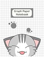 Algopix Similar Product 8 - Cat Graph Paper Notebook Grid Paper