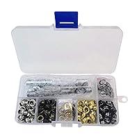 Algopix Similar Product 20 - Metal Grommets Eyelets Kits 200Sets Of