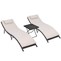 Algopix Similar Product 4 - Homall 3 Pieces Patio Chaise Lounge