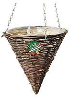 Algopix Similar Product 8 - 12 inch 30cm Dark Rattan Cone Hanging