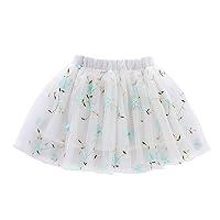 Algopix Similar Product 8 - Kids Embroidery Tulle Tutu Skirt with