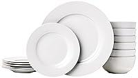 Algopix Similar Product 4 - Amazon Basics 18Piece White Dinnerware