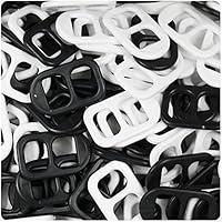 Algopix Similar Product 12 - BEADTIN Black  White Opaque 25mm